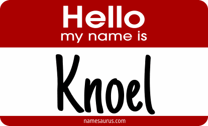 Hello my name is Knoel png download