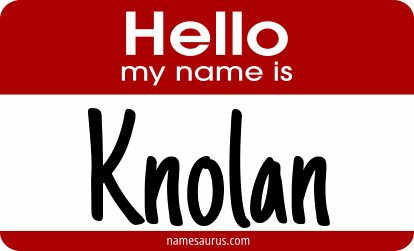Hello my name is Knolan png download