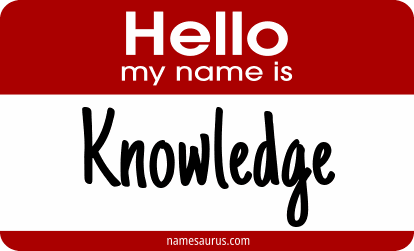 Hello my name is Knowledge png download