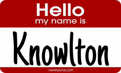 Hello my name is Knowlton png download
