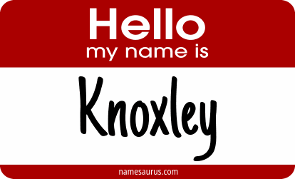 Hello my name is Knoxley png download