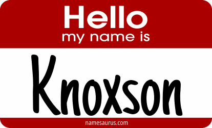 Hello my name is Knoxson png download