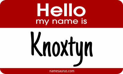 Hello my name is Knoxtyn png download