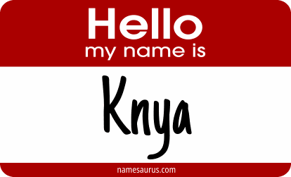 Hello my name is Knya png download