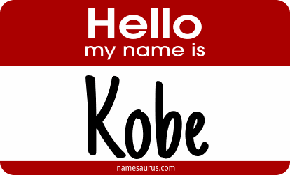 Hello my name is Kobe png download