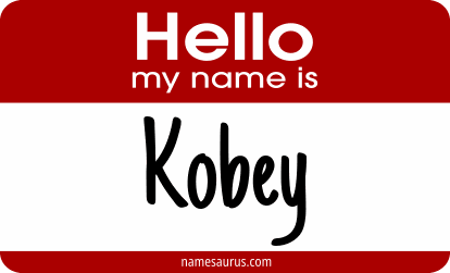 Hello my name is Kobey png download