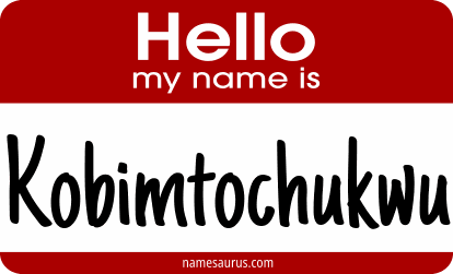 Hello my name is Kobimtochukwu png download