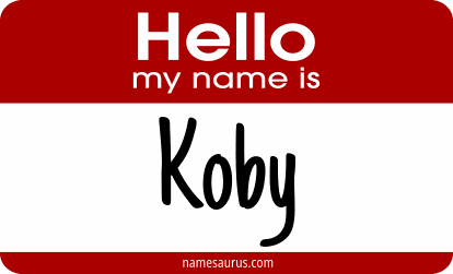 Hello my name is Koby png download