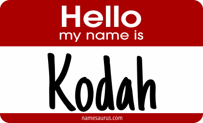 Hello my name is Kodah png download