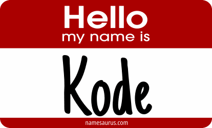 Hello my name is Kode png download
