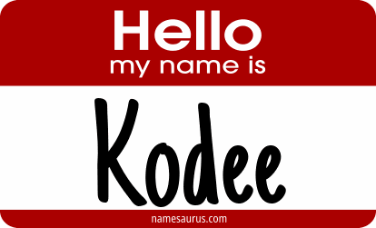 Hello my name is Kodee png download