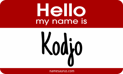 Hello my name is Kodjo png download