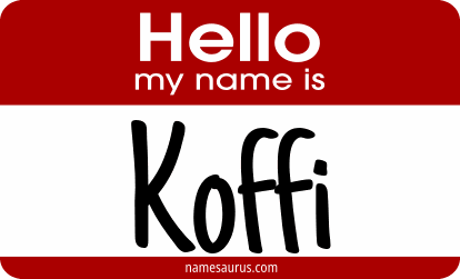 Hello my name is Koffi png download