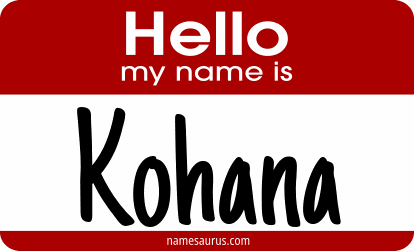 Hello my name is Kohana png download