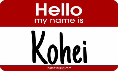 Hello my name is Kohei png download