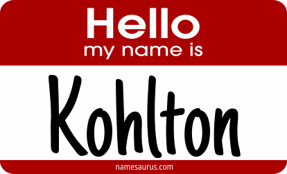 Hello my name is Kohlton png download