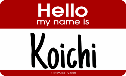Hello my name is Koichi png download