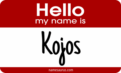 Hello my name is Kojos png download
