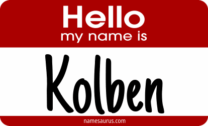 Hello my name is Kolben png download