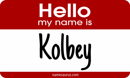 Hello my name is Kolbey png download