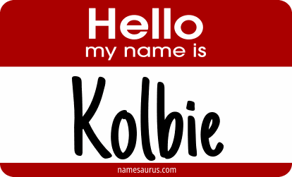 Hello my name is Kolbie png download