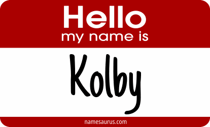 Hello my name is Kolby png download