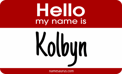 Hello my name is Kolbyn png download