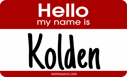 Hello my name is Kolden png download