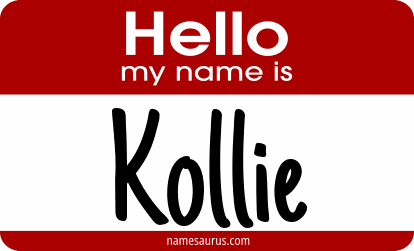 Hello my name is Kollie png download