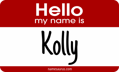Hello my name is Kolly png download