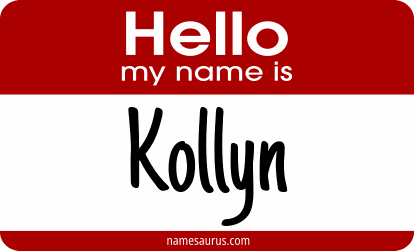 Hello my name is Kollyn png download