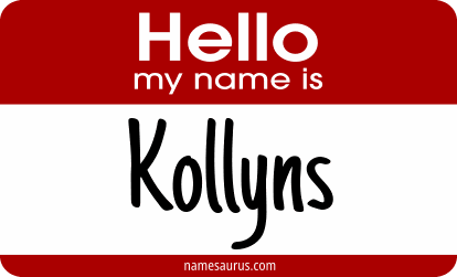 Hello my name is Kollyns png download