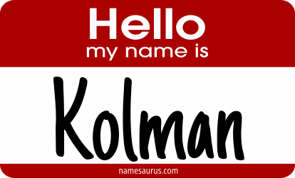 Hello my name is Kolman png download