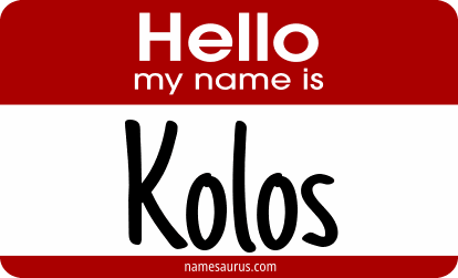 Hello my name is Kolos png download
