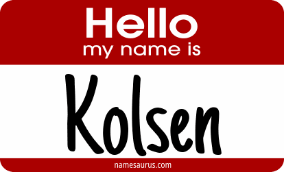 Hello my name is Kolsen png download