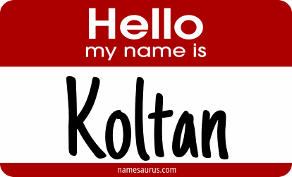 Hello my name is Koltan png download