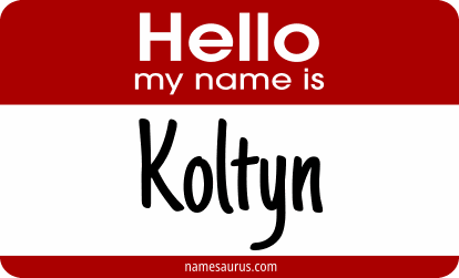 Hello my name is Koltyn png download