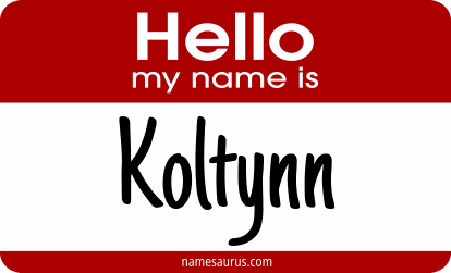 Hello my name is Koltynn png download