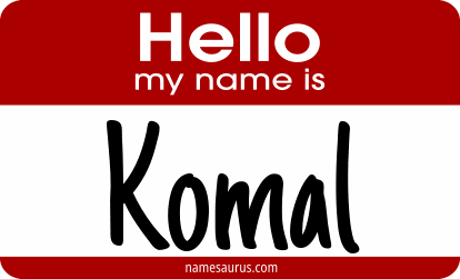 Hello my name is Komal png download