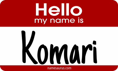Hello my name is Komari png download