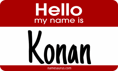 Hello my name is Konan png download