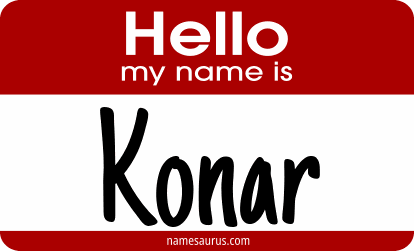 Hello my name is Konar png download