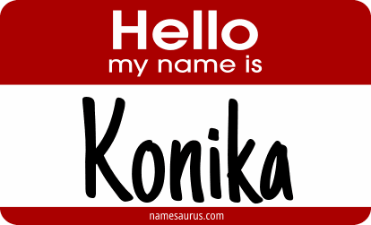 Hello my name is Konika png download
