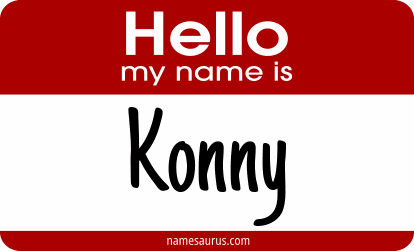 Hello my name is Konny png download