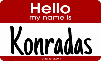 Hello my name is Konradas png download