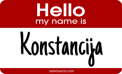 Hello my name is Konstancija png download
