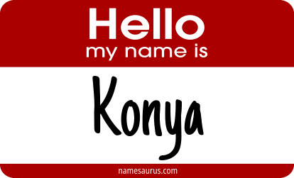 Hello my name is Konya png download