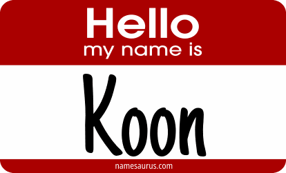 Hello my name is Koon png download