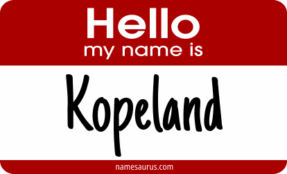 Hello my name is Kopeland png download
