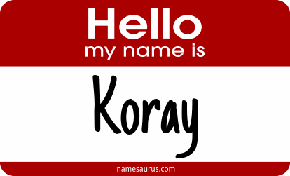 Hello my name is Koray png download